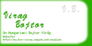 virag bojtor business card